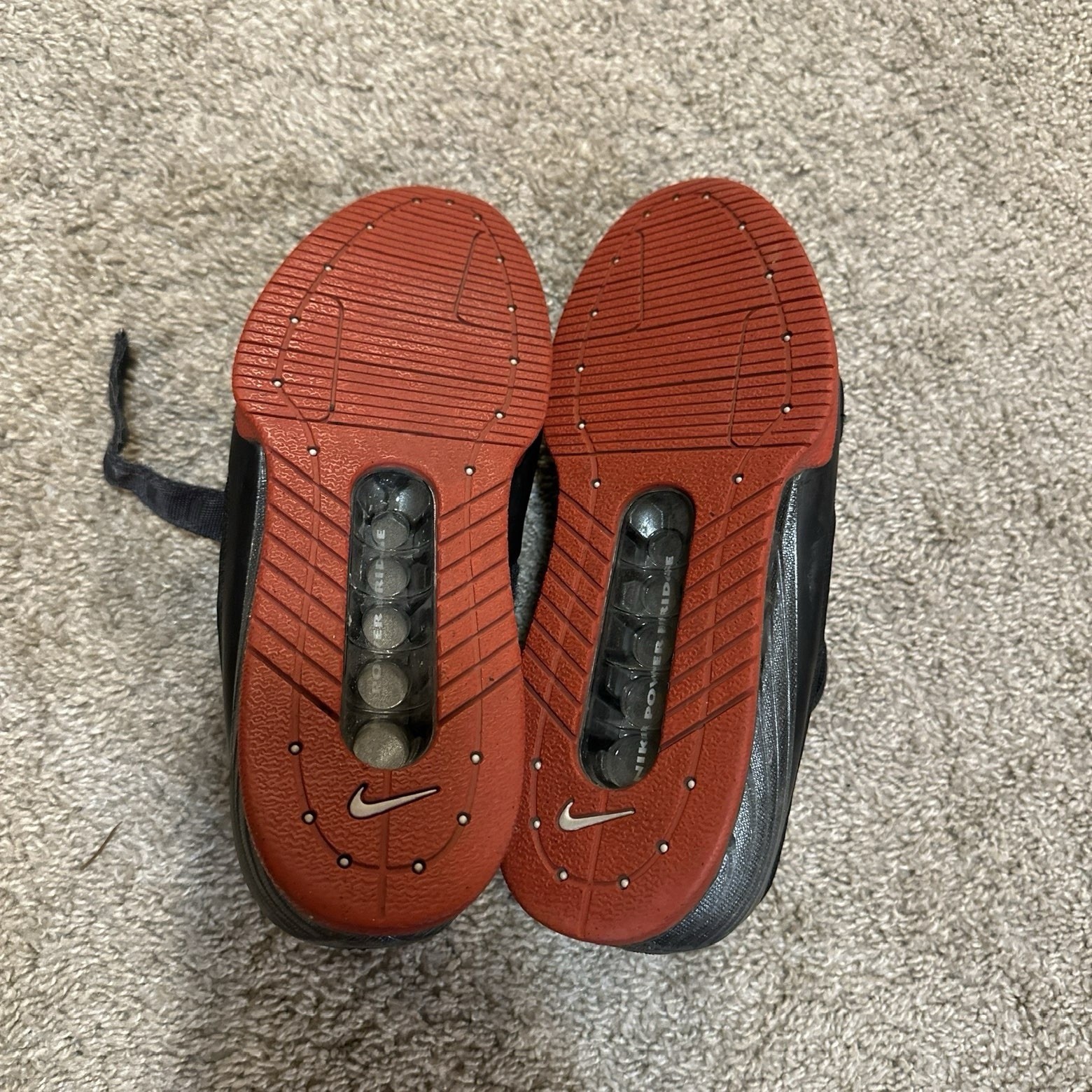 Nike Romaleos 2 Weightlifting Sneakers Black Red Hook & Loop Men's Size 10.5