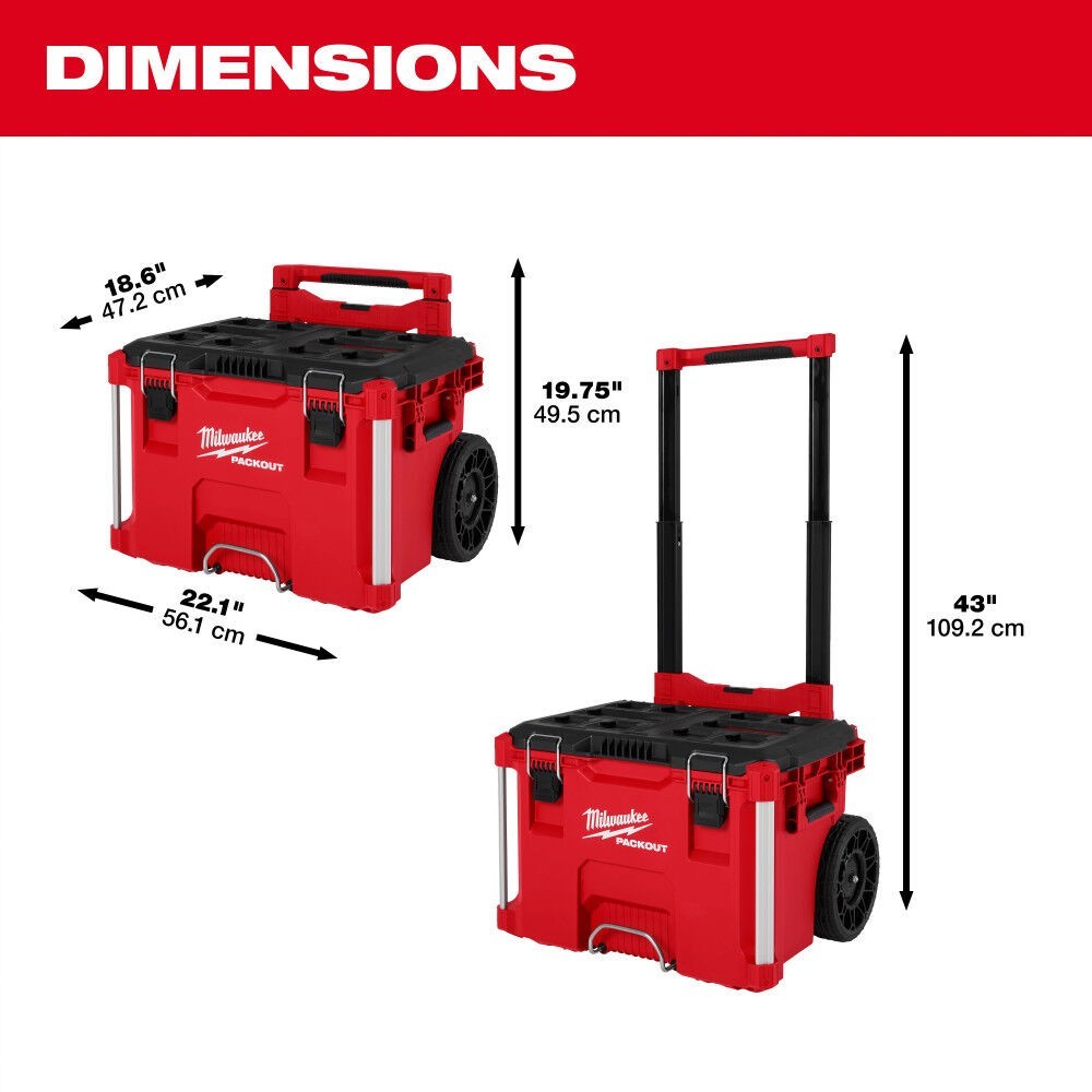 Milwaukee Low-Profile Handle for PACKOUT Rolling Tool Box