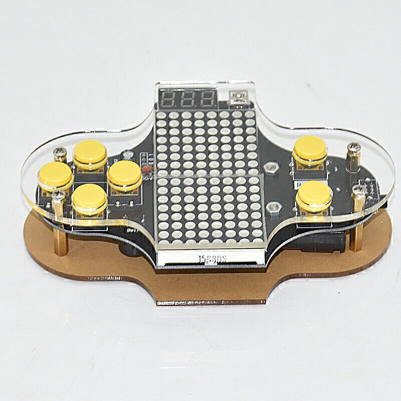 Upgraded Electronic DIY Game Console Kit Soldering Practice Kit with Open Source