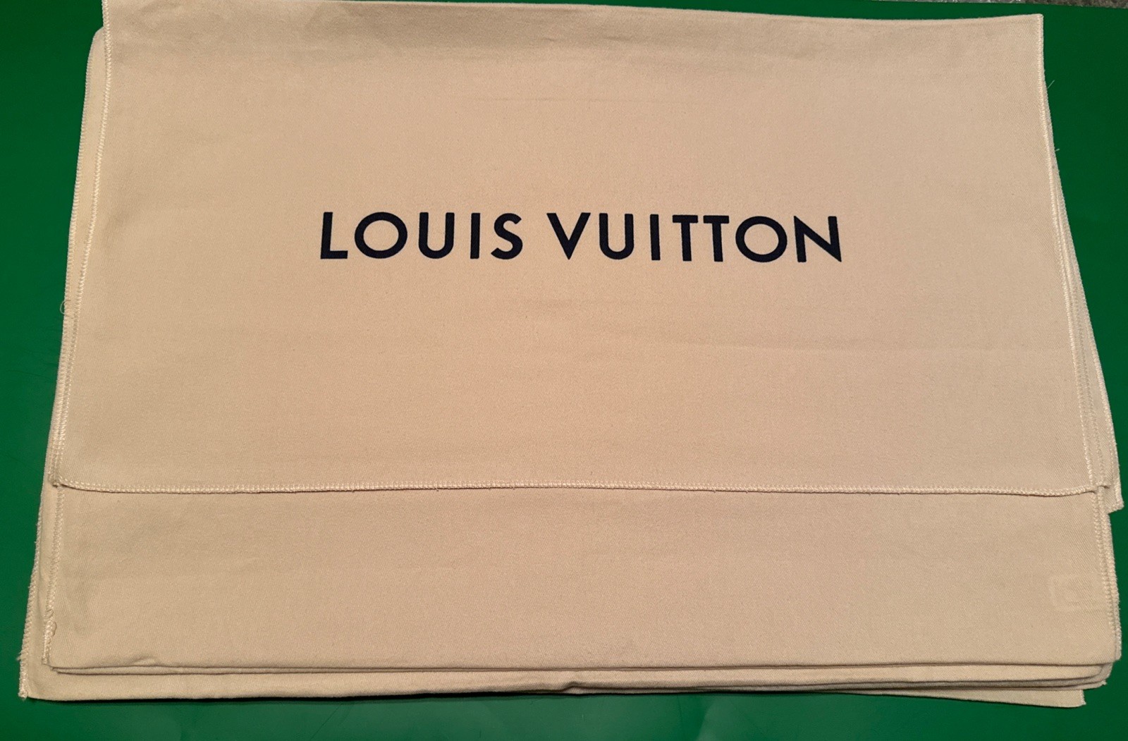 Authentic Louis Vuitton Dust Cover Bag, Beige “22x15” Envelope Type