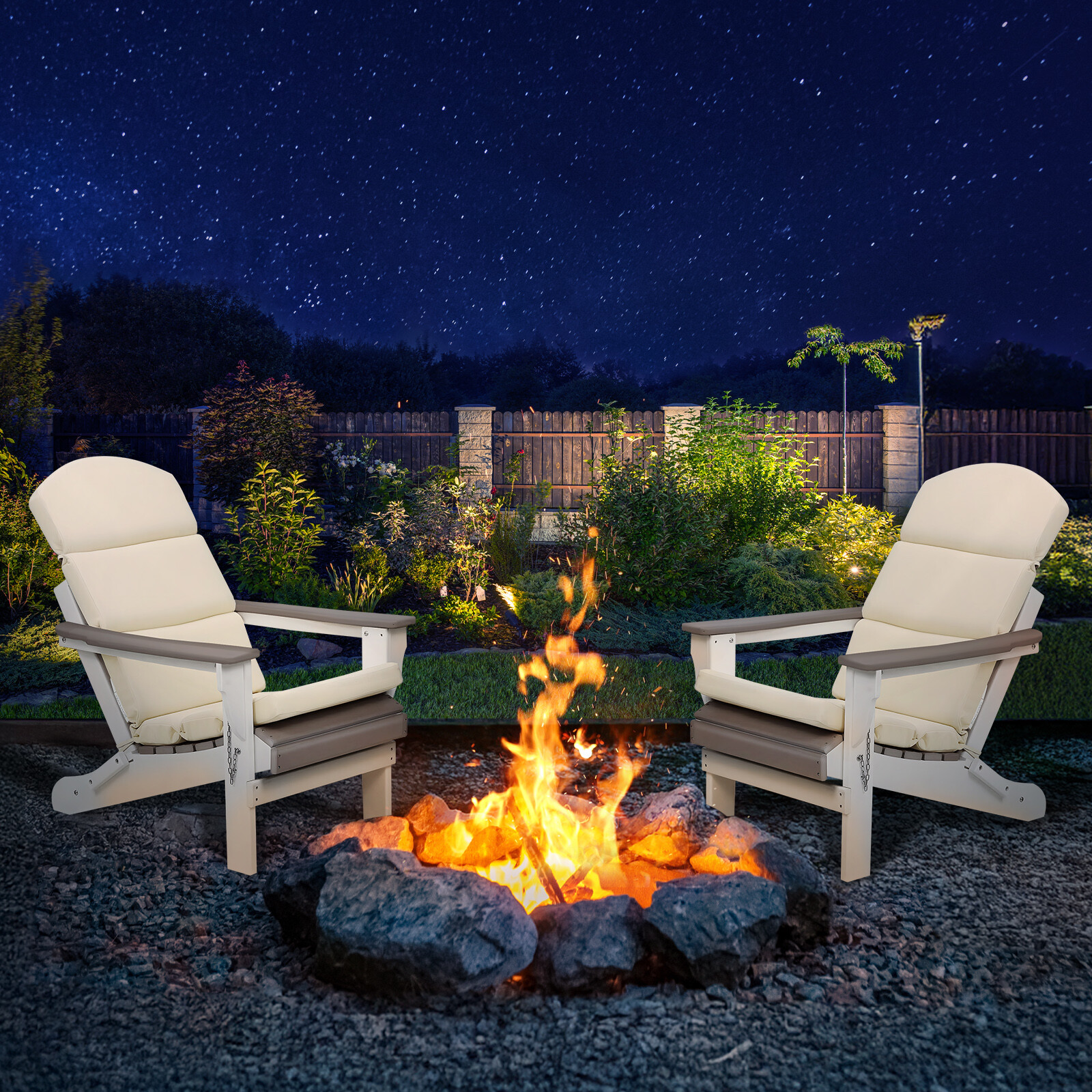 Patio Chair Cushion for Adirondack High Back with Tie Indoor Outdoor