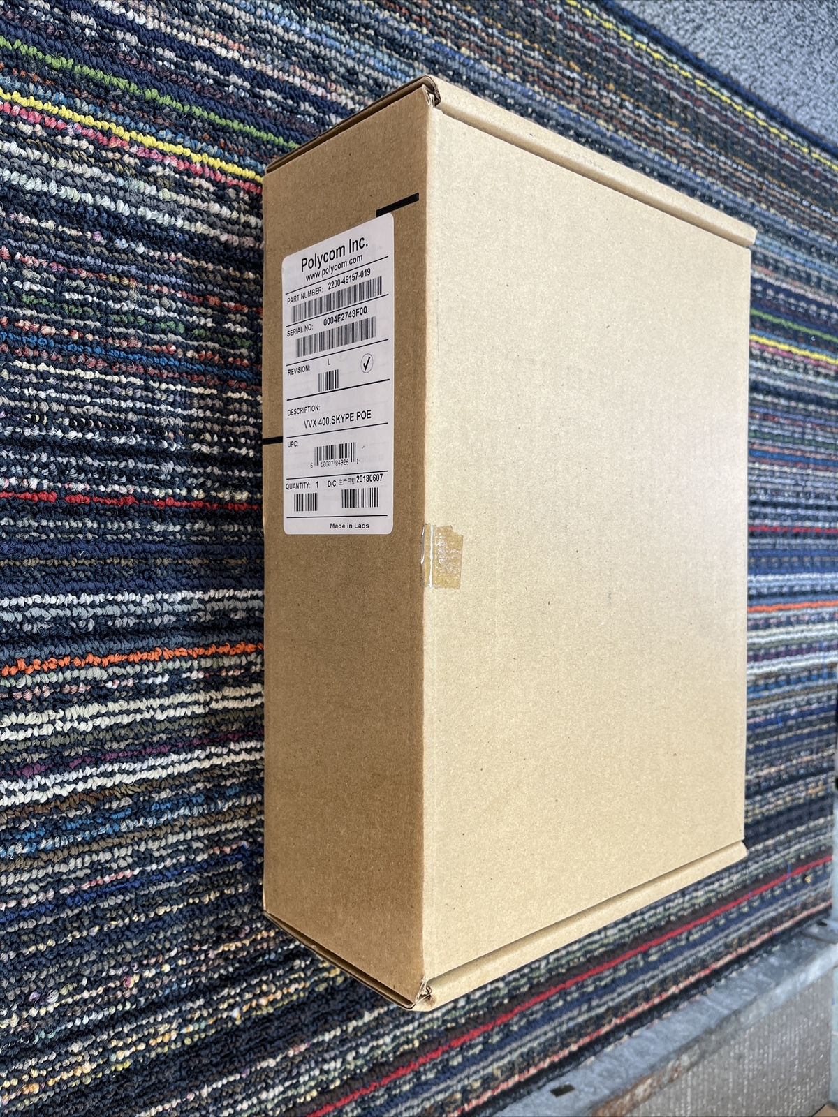Polycom VVX 400 VOIP Phone Skype POE 12-line Desktop 2200-46157-019 NIB