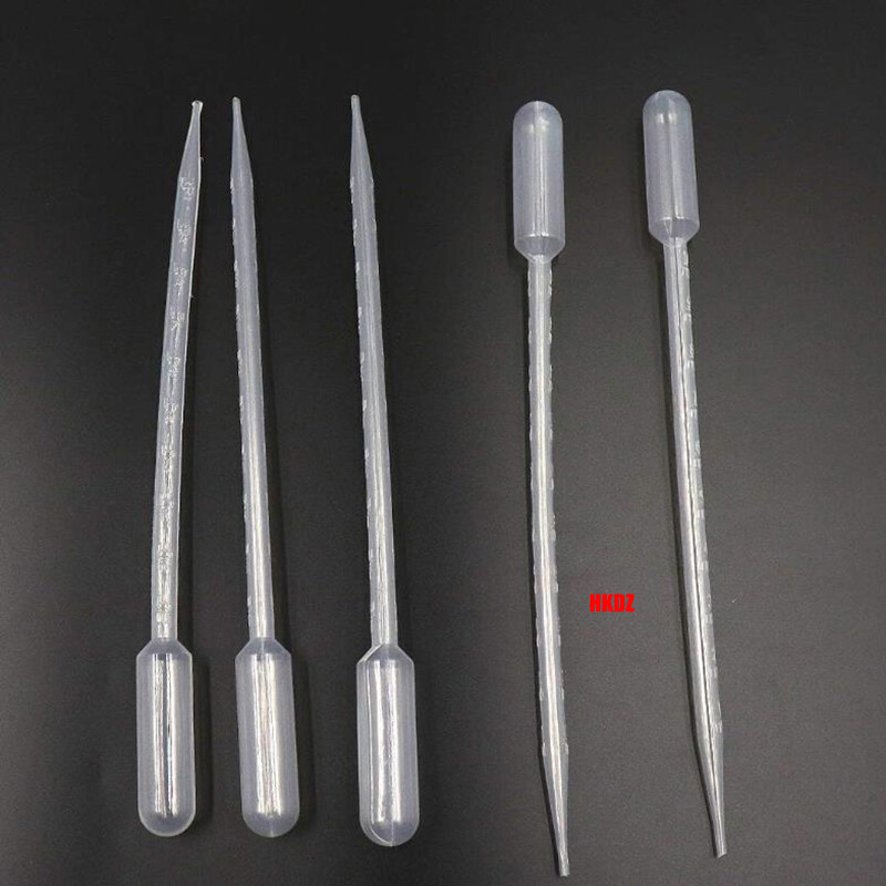 1ml/3ml/5ml Clear Plastic Pasteur Pipettes Dropper Liquid Transfer Lab Eye Straw