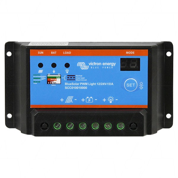 Victron Energy BlueSolar PWM-LC12/24V-10A 12V/24V 10A PWM LIGHT-CHARGE Solar