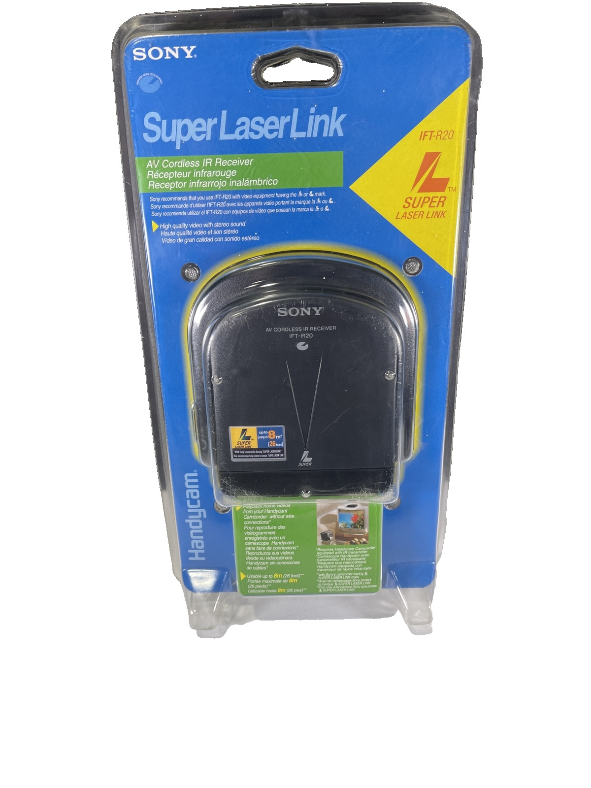 NOS SEALED SONY Handycam Laser Link AV Cordless IR Receiver IFT-R10A