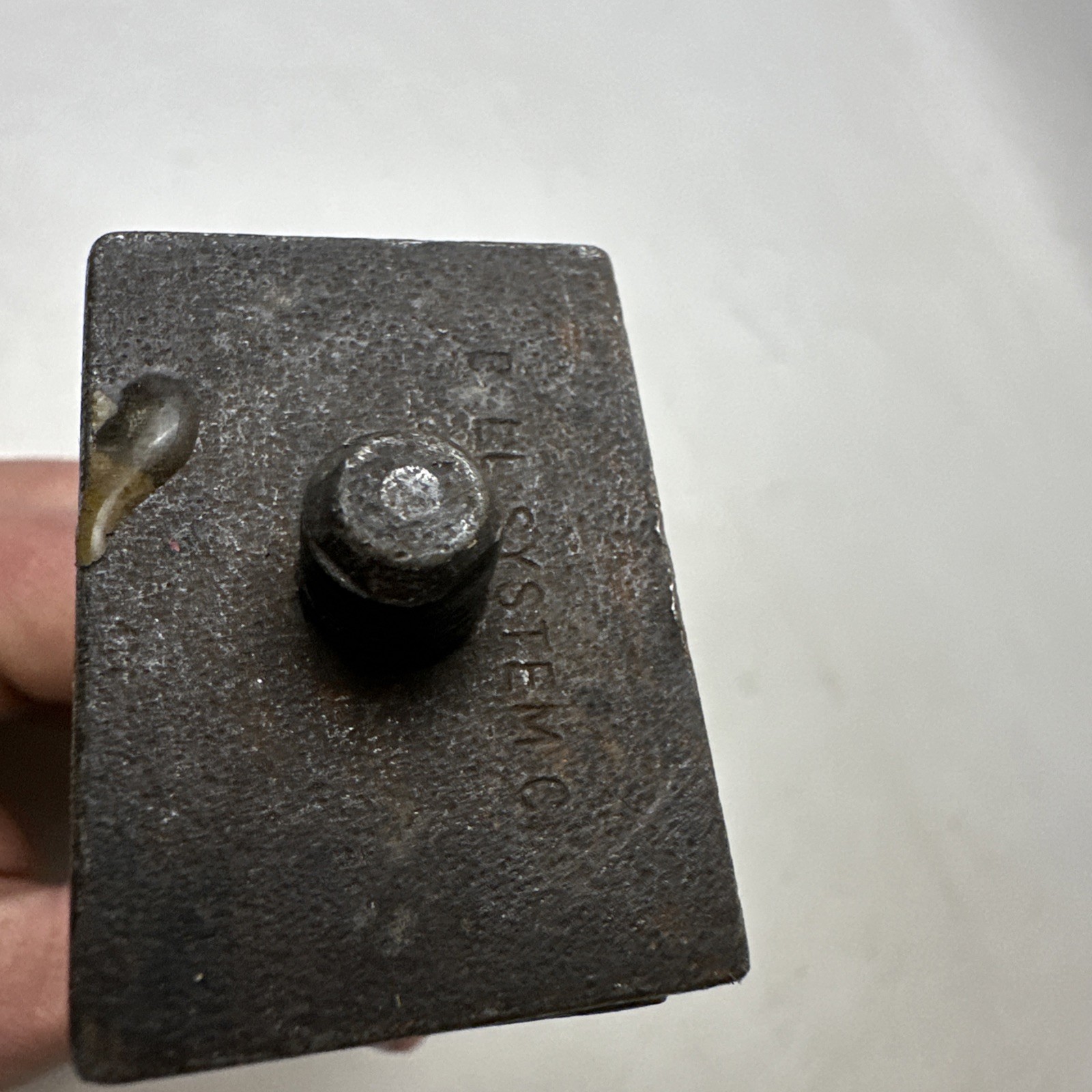 Vintage Bell System D Cable Vise Wooden Handle Tool