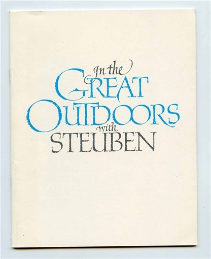 Steuben Glass Catalog In The Great Outdoors with Price List & Order Form 1985