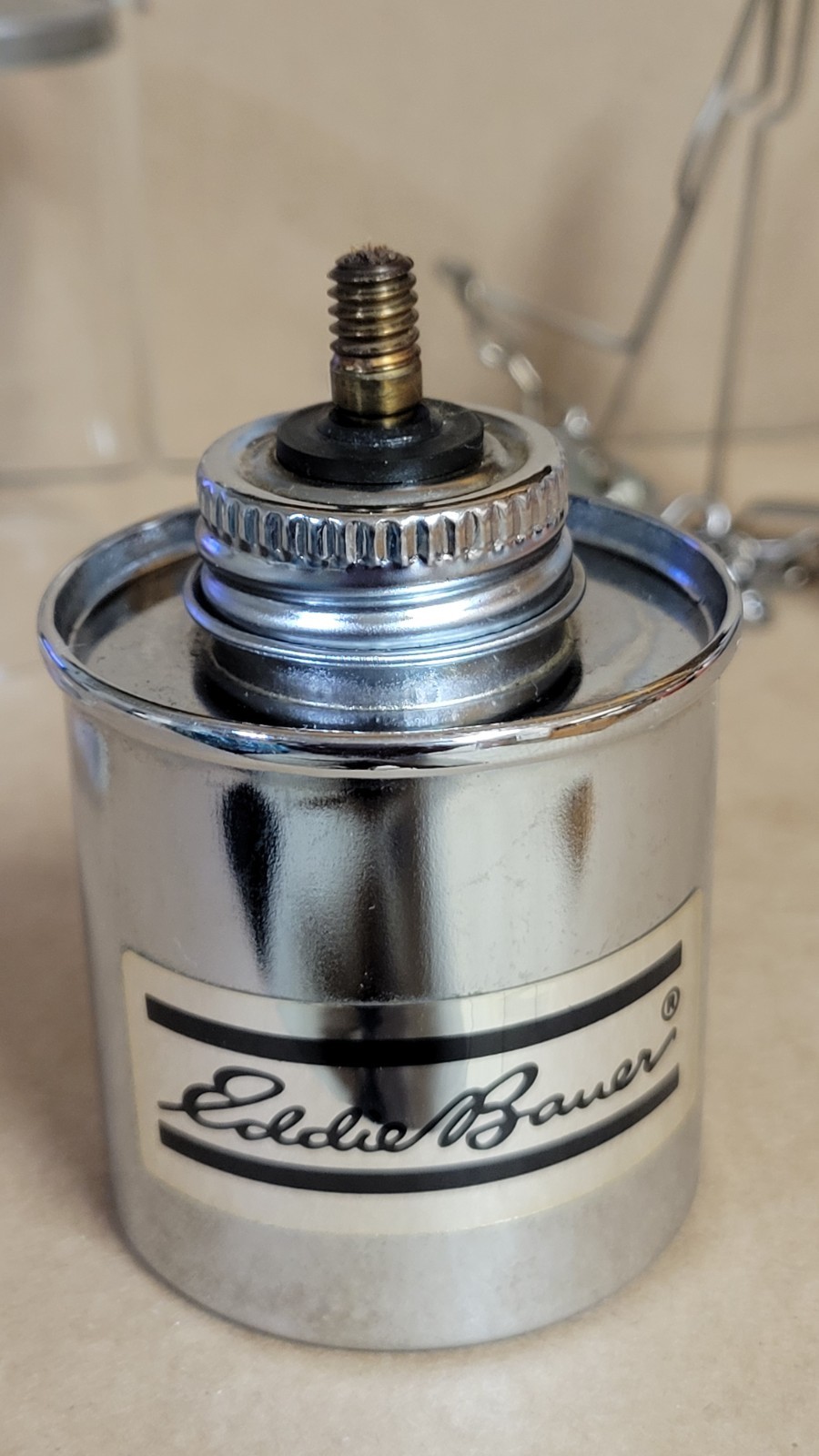 Vintage Renser Industries Eddie Bauer Collapsible Camping Lantern UNTESTED!
