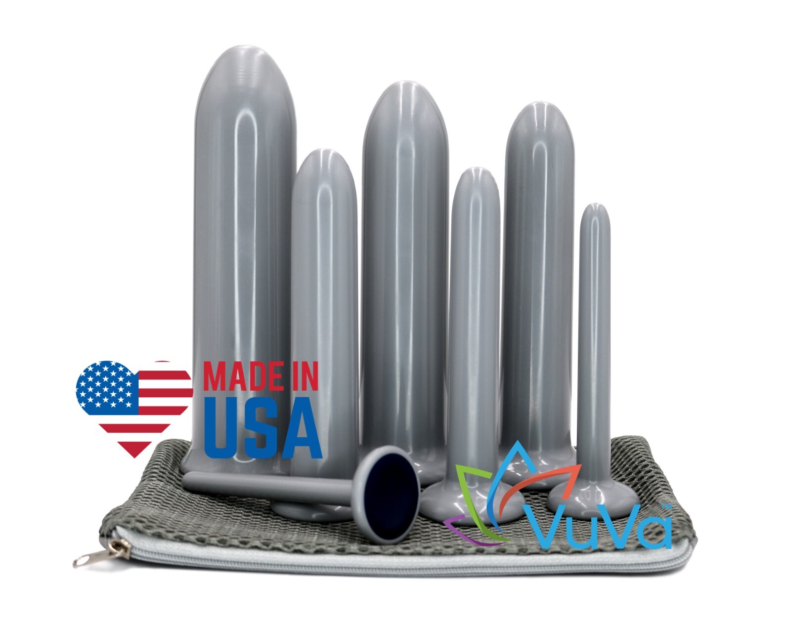 Unisex Smooth Rectal Set - Set of Seven - BPA Free Made in the USA