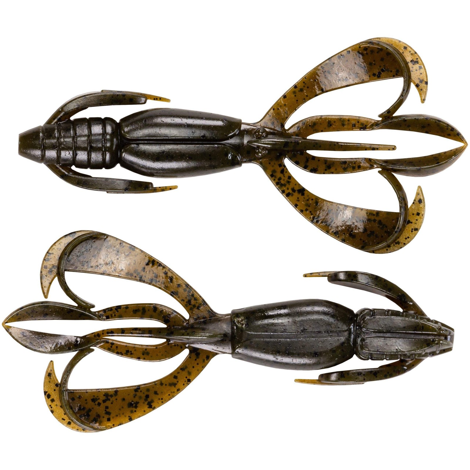 Keitech Crazy Flapper Soft Creature Bait - 3.6" (7 Pack) - Green Pumpkin