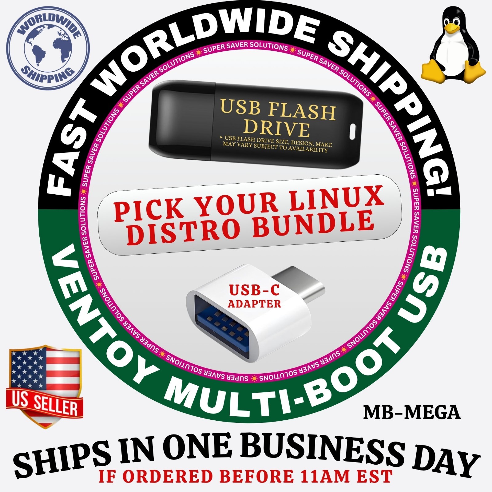 MUST HAVE MULTI-BOOT 4-IN-1 LINUX OS DISTRO USB BUNDLES | SEE DISTRO LIST 🔻