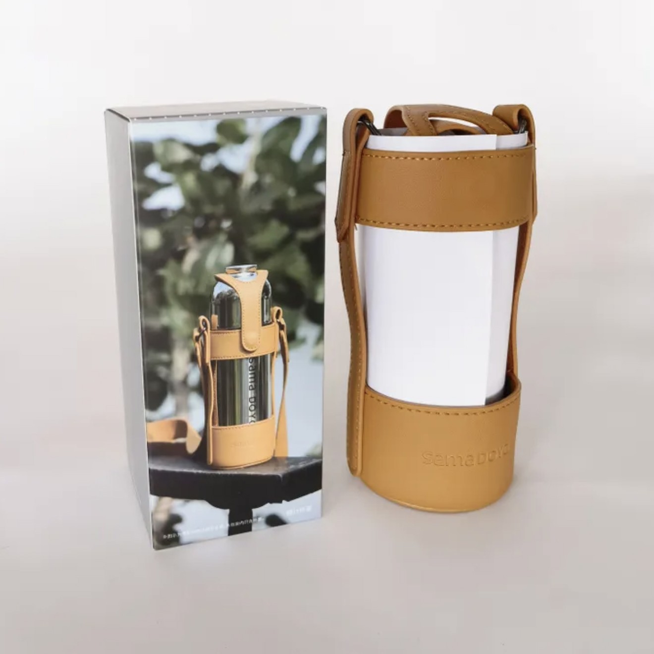 Samadoyo Leather ThermOSleeve – Insulated Cup Carrier
