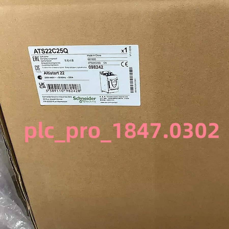 ATS22C25Q 1PCS Brand New Schneider ATS22C25Q Soft starter Fast delivery