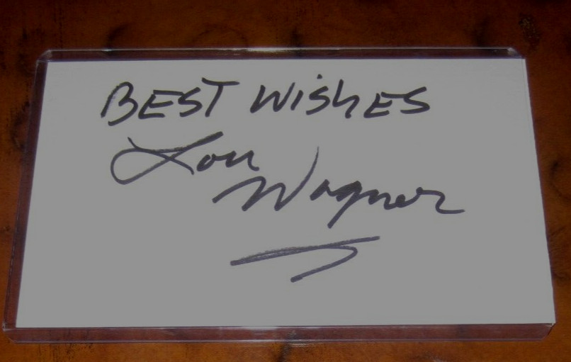 Lou Wagner signed autographed 3x5 CHIPs Planet of the Apes Dragnet 1967 Airport