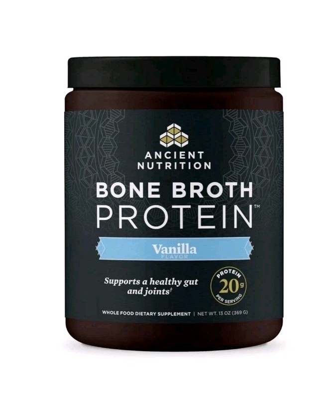 Ancient Nutrition Bone Broth Protein Powder Vanilla 20g Protein 13oz