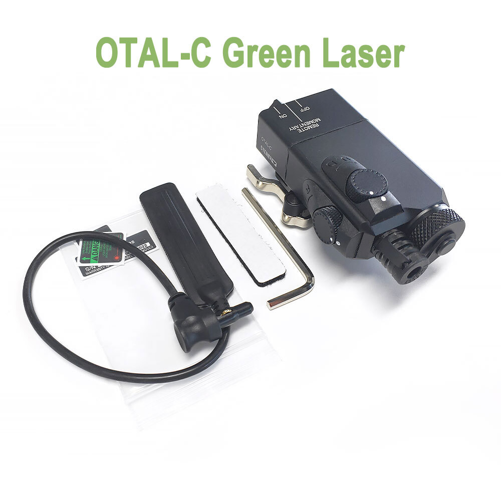 OTAL-C Tactical Offset Aiming IR/Green Laser Dot Sight Fully Adjustable Hunting