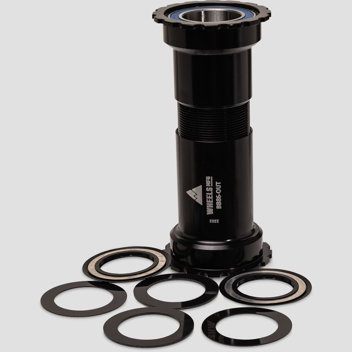 Wheels Mfg PF41 Thread Together Bottom Bracket - ABEC-3 Black, 24mm, Shimano