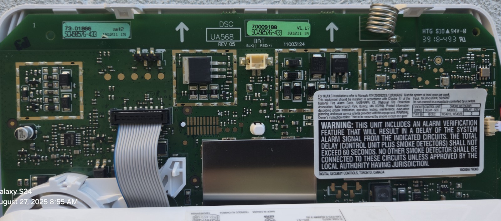 DSC Impassa Model SCW457LEADT, Alarm System Control Panel, New Open Box.