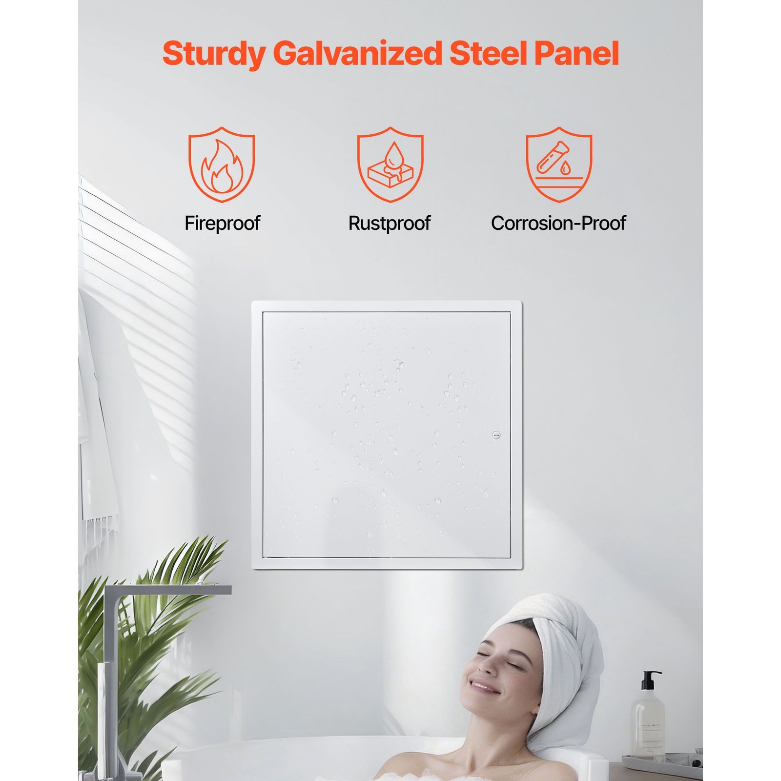Galvanized Steel Access Panel with Screwdriver Latch for Ceiling Electrical