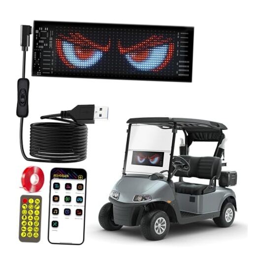Devil Eyes Light for Cars, 7"x3" - Flexible Ultra-Thin LED Panel with Dual