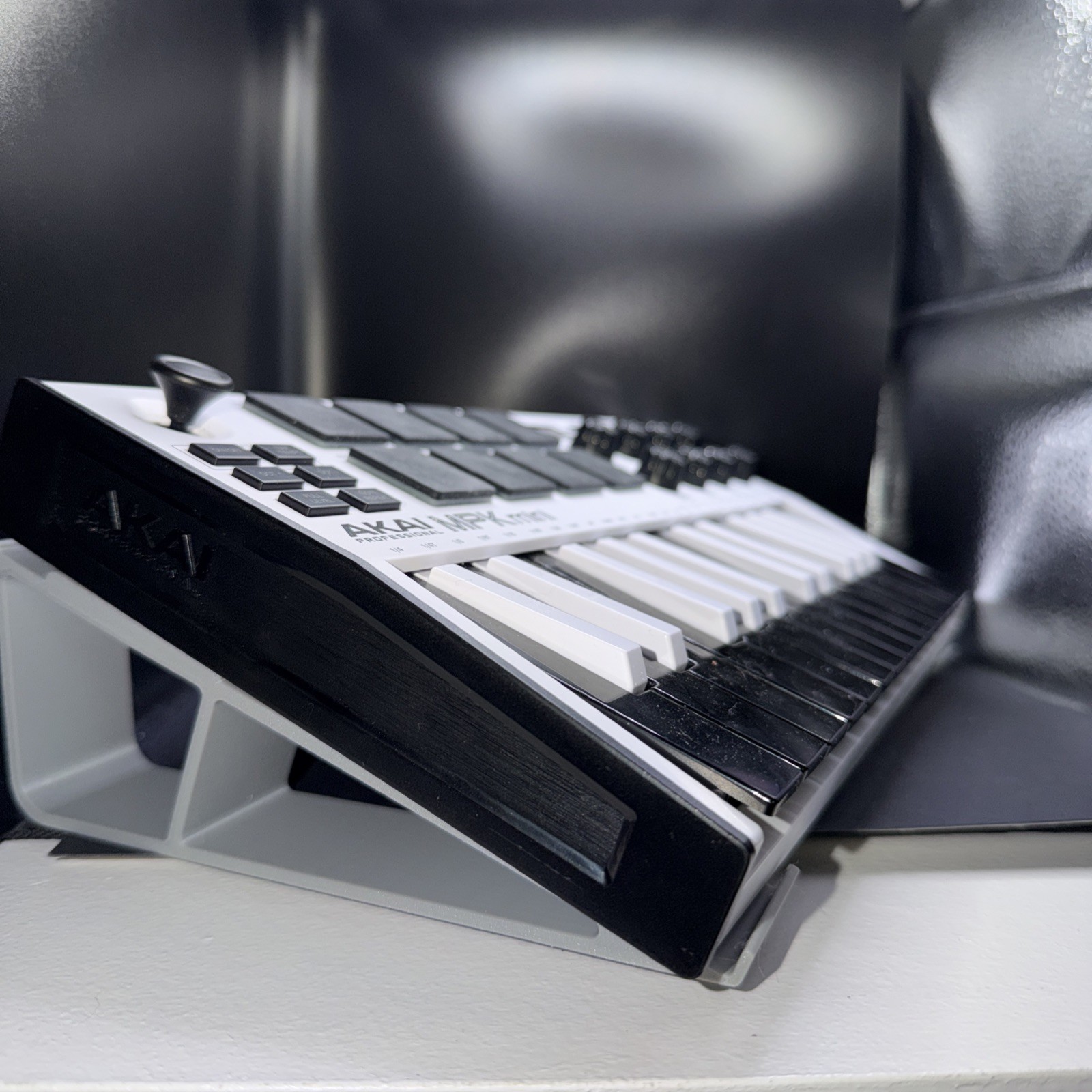 AKAI MPK Mini Key Stand Desk Display Low Angled Holder Design 3D Printed