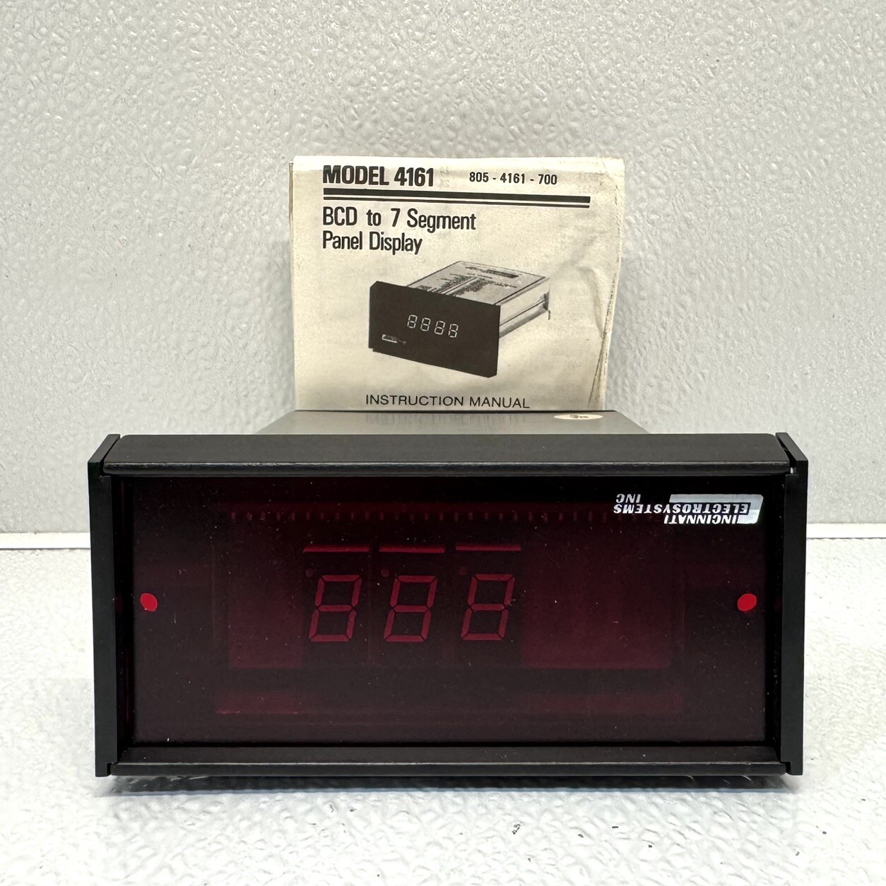 Cincinnati Electrosystems Model 4161 - 2-24 7-Segment Display