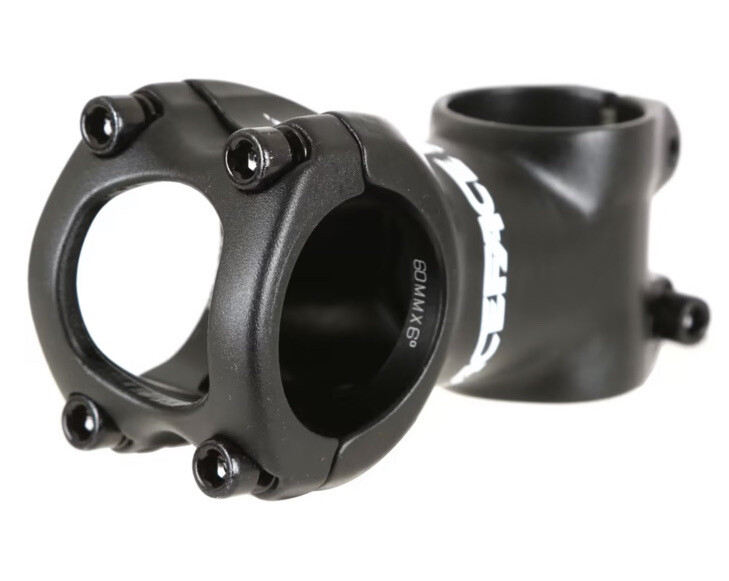 RaceFace Turbine Stem 60mm Clamp 31.8mm +/-6 Deg 1 1/8 Black Mtn Bike 60 19 12
