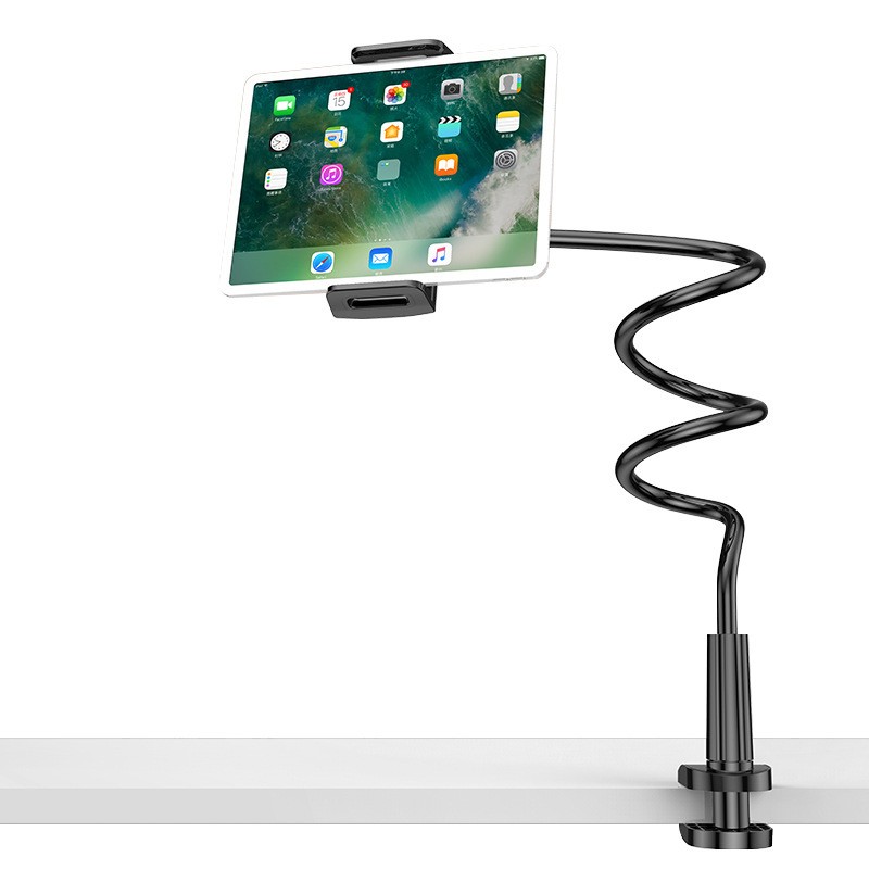 Gooseneck Tablet Holder for Bed Hands-Free Reading on Bed Headboard for Pad