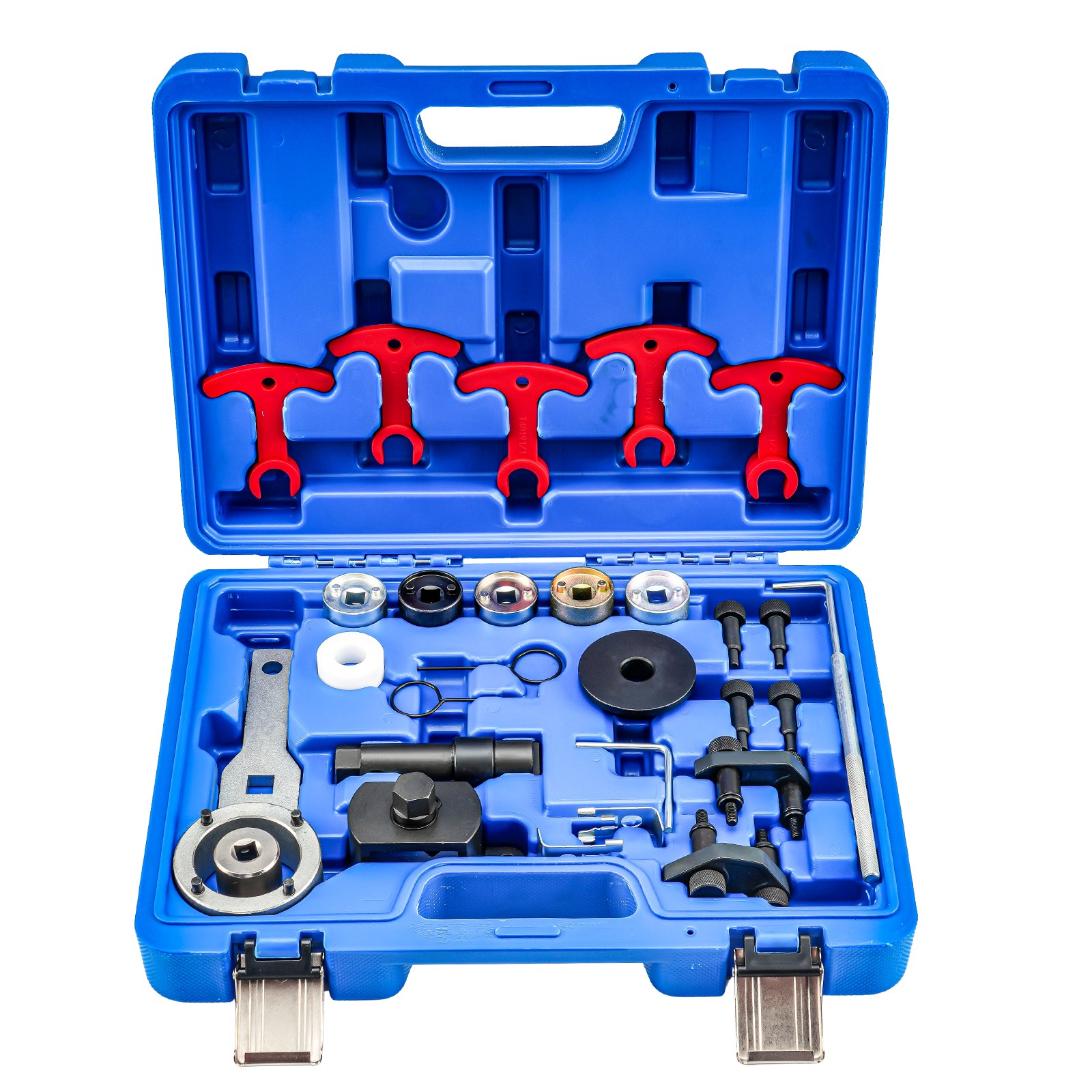 23pcs Engine Timing Tool Kit Camshaft Locking Tool XC4111C for Audi VW Blue Box