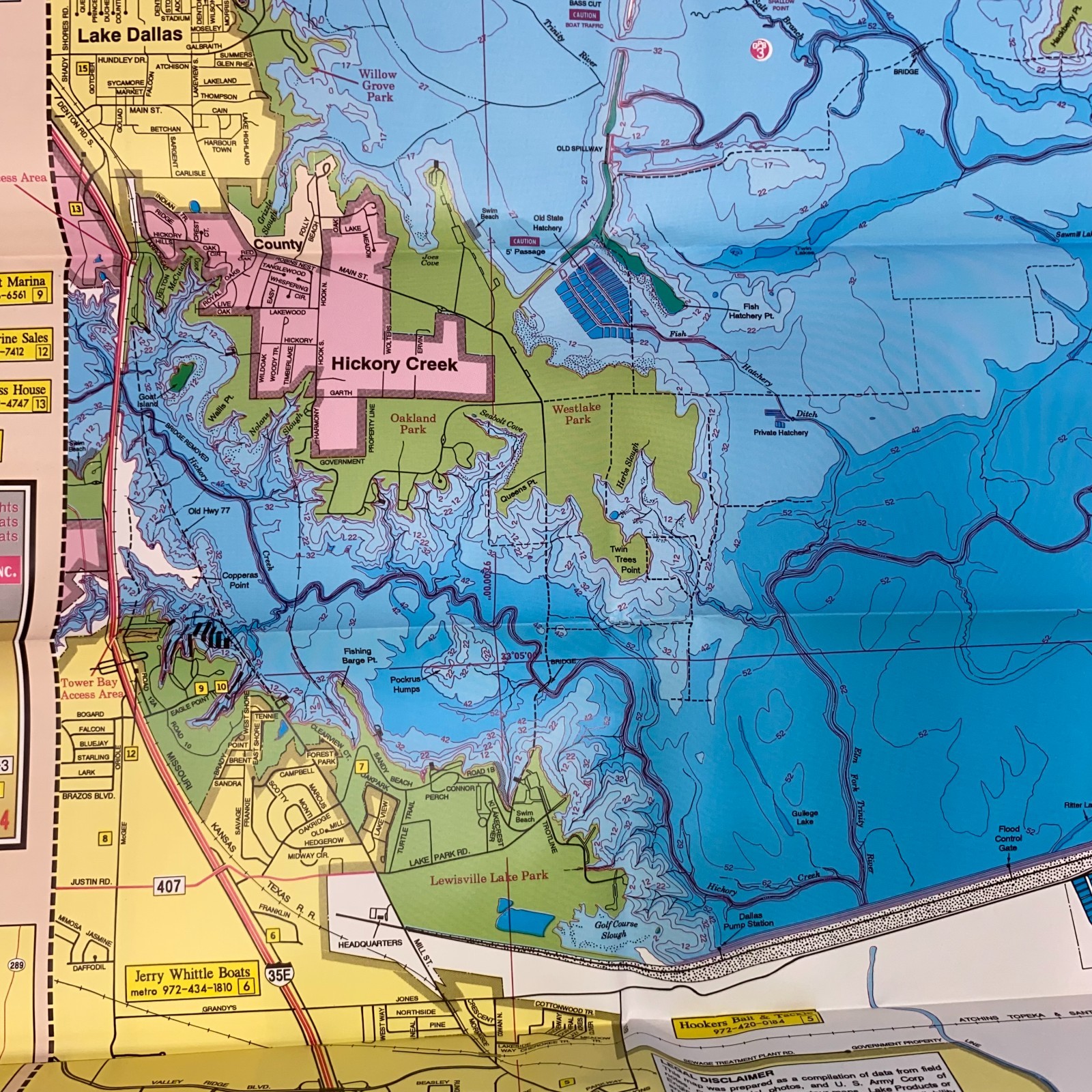 Texas Lakes Fishing Maps
