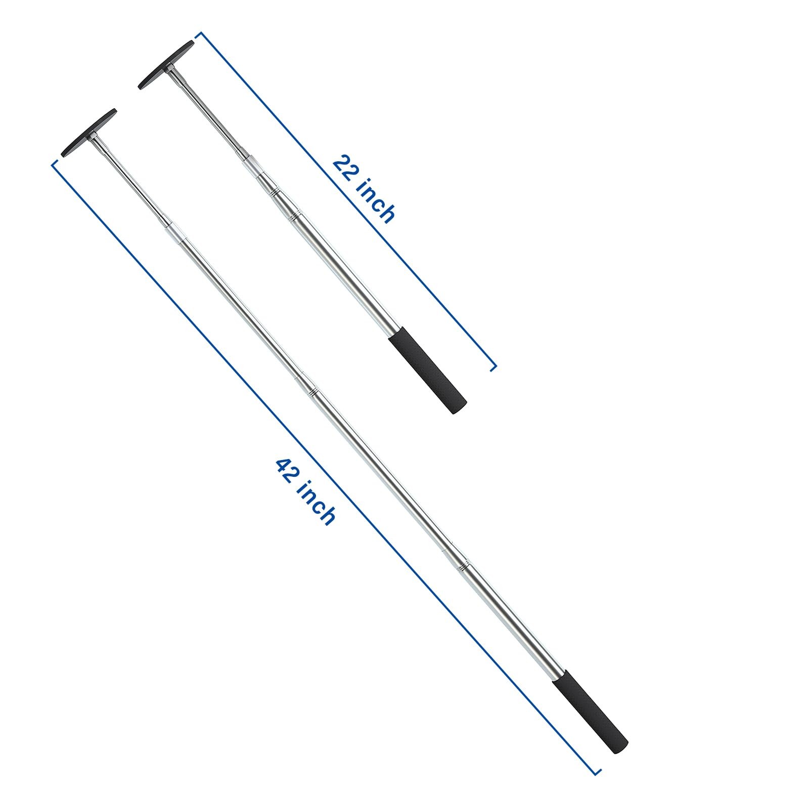 Telescoping Magnetic Pickup Tool - 58LB Strength, Extends 16"-42" with...