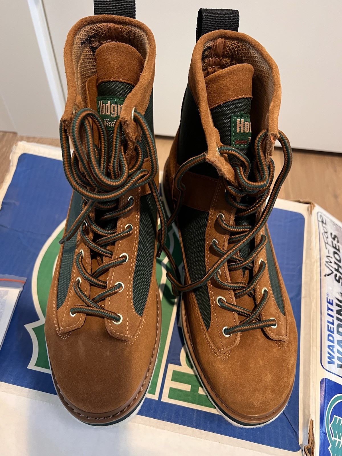 Hodgman Wadelite Fly Wading Fishing Boots Shoes Men's SZ 7