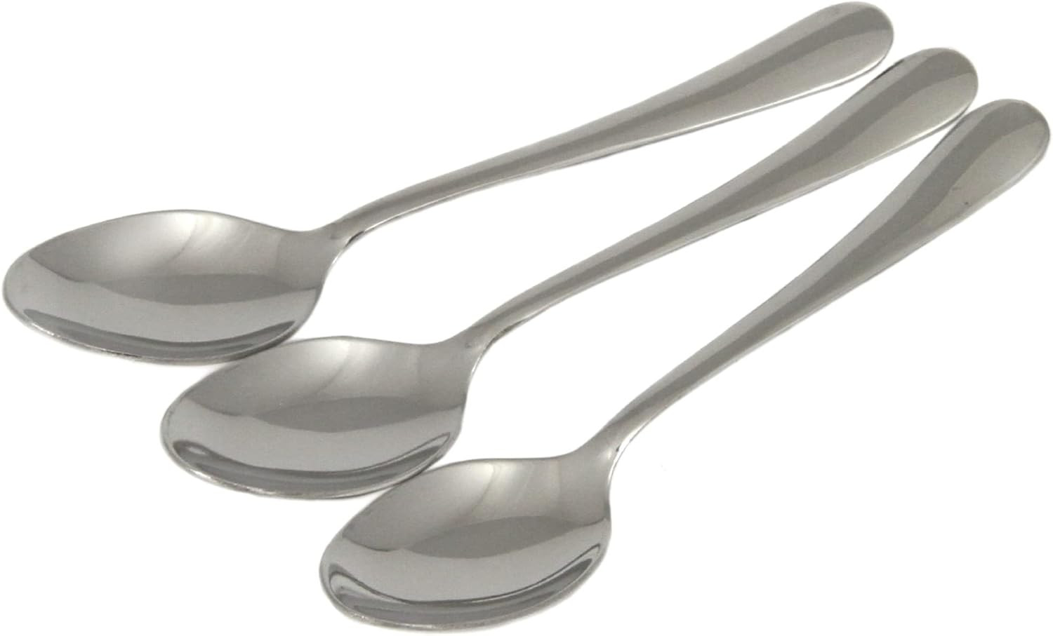 Heavy Duty Teaspoon Set, 6 Inches in Length 3 Piece Set, Stainless Steel
