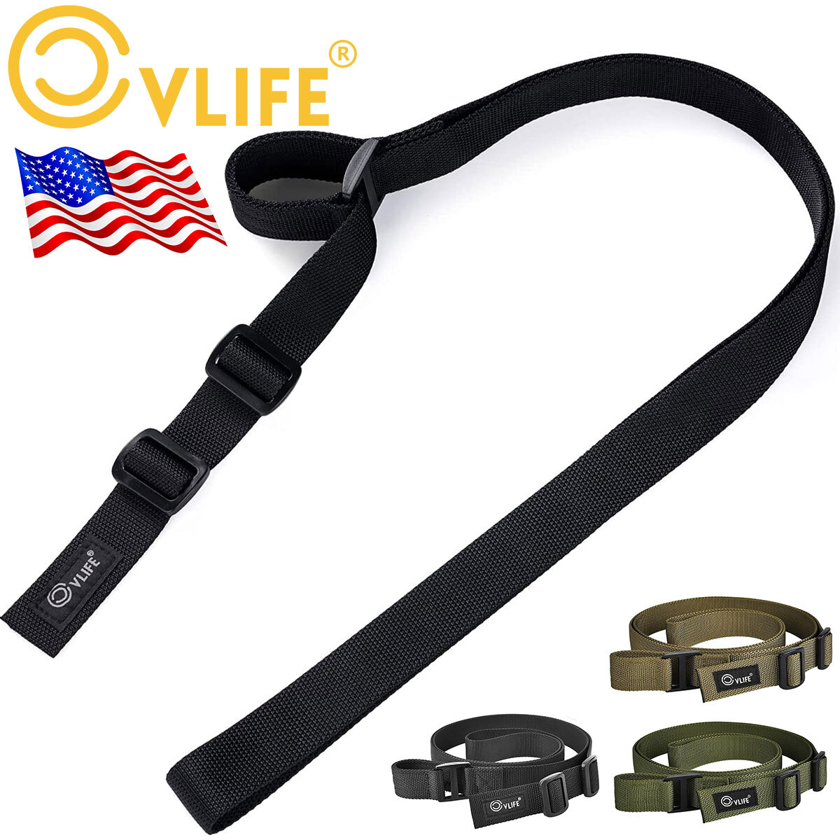 Hunting 2 Point Sling Hunting Nylon Adjustable Rifle Gun Sling Strap 3 Color HOT