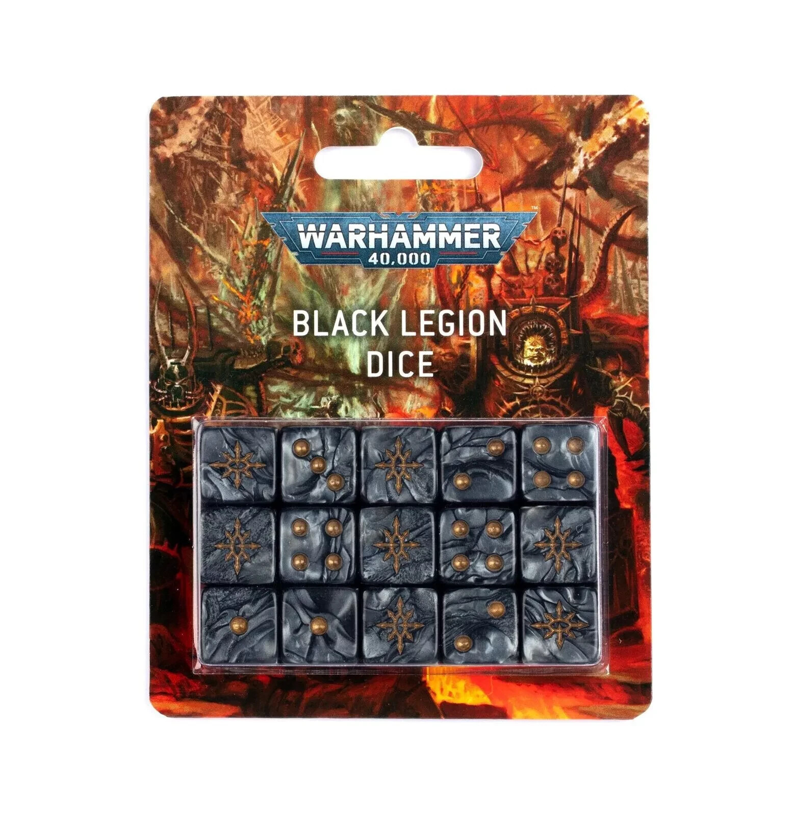 Black Legion: Dice Set - Warhammer 40k - Brand New! 43-82