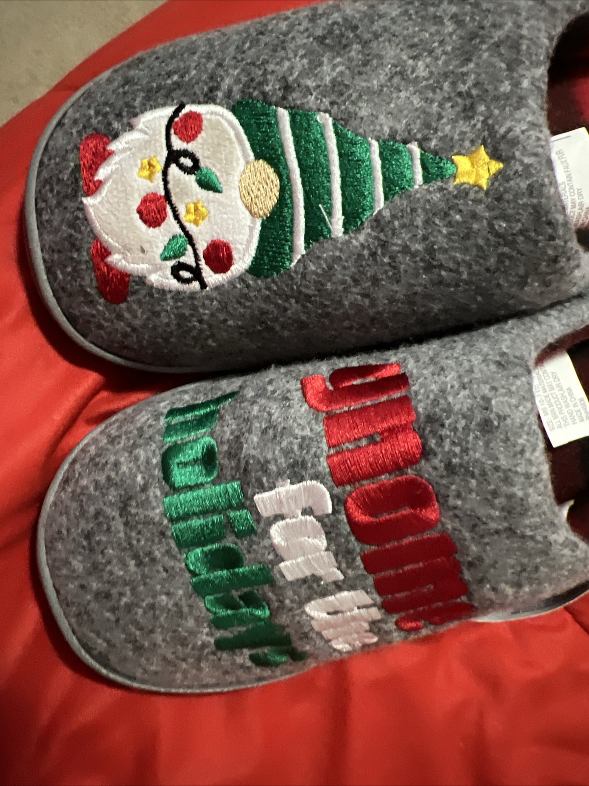 Holly Jolly Lola Lough Slippers Holidays  Medium
