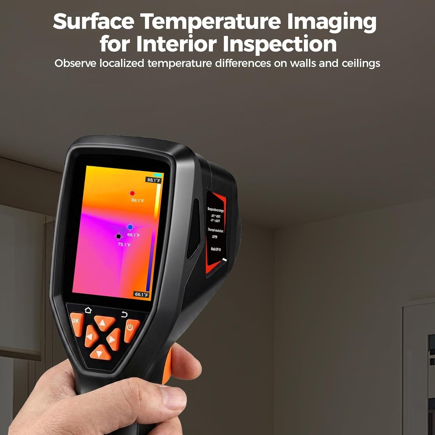 High Sensitivity Handheld Thermal Camera with 25Hz Imaging for Quick Inspections