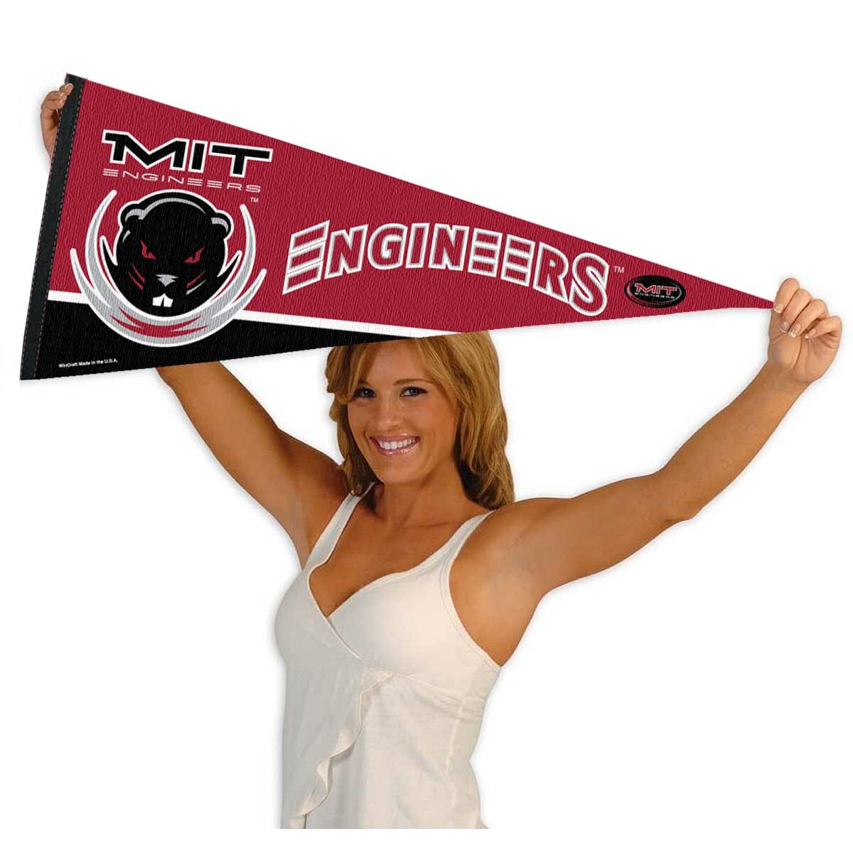 MIT Engineers Full Size 12 in X 30 in College NCAA Pennant