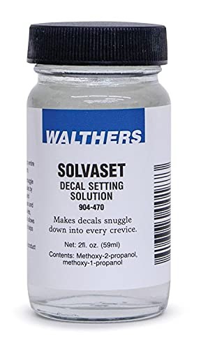 Walthers Solvaset Liquid Decal Setting Solvent/Solution (2oz/59.1mL Bottle)