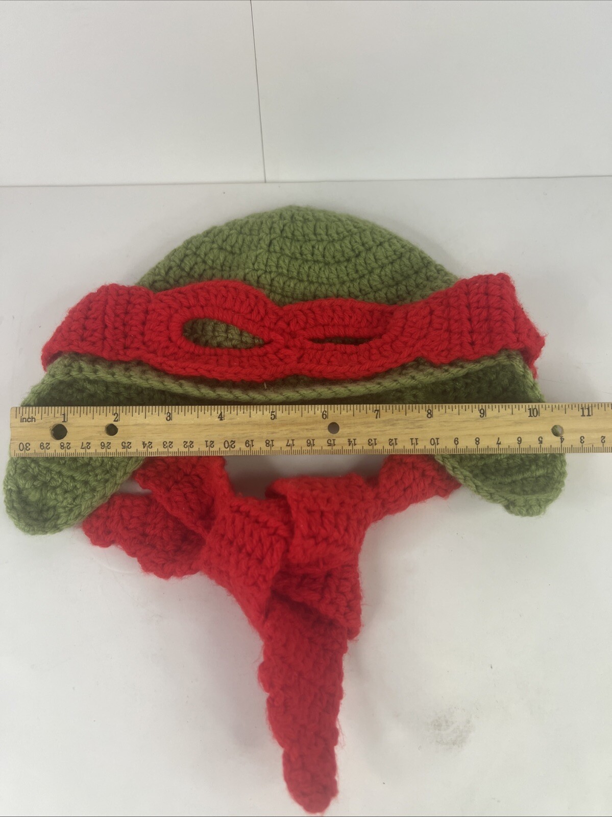 Handmade Crochet TMNT Raphael Kids Hat