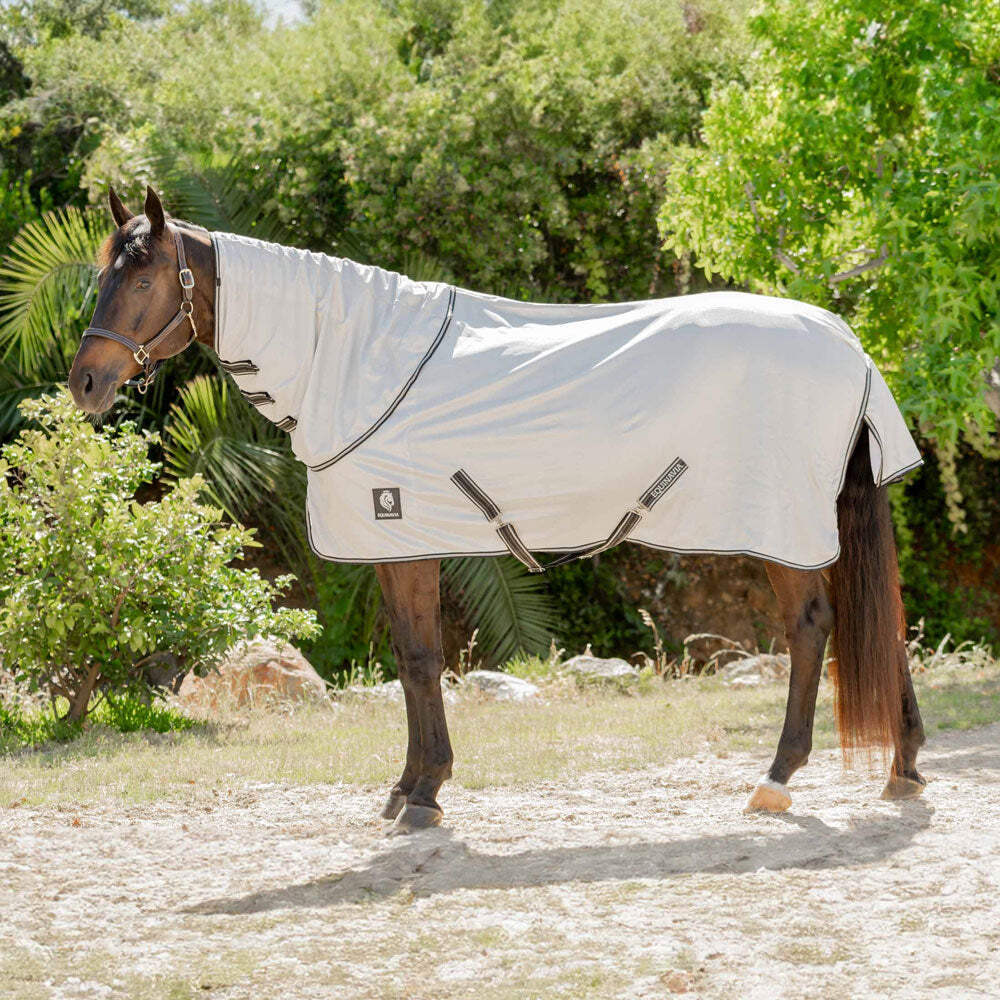 E24032 Equinavia Brisk Fly Sheet with Detachable Neck - Silver Gray NEW