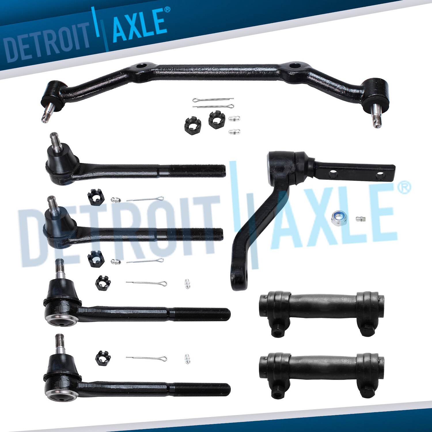2WD Front Inner Outer Tierods + Idler Arm Kit for Chevy Blazer S10 GMC Jimmy