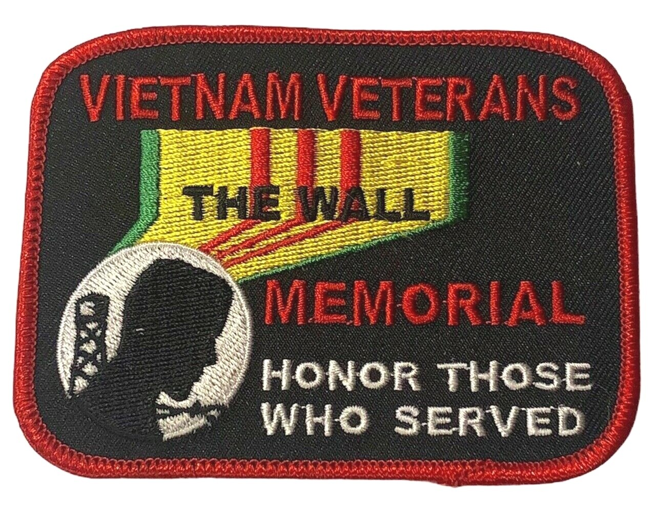 Vietnam Veterans The Wall Memorial Honor POW MIA 4 inch Iron on Patch PW F5D1W