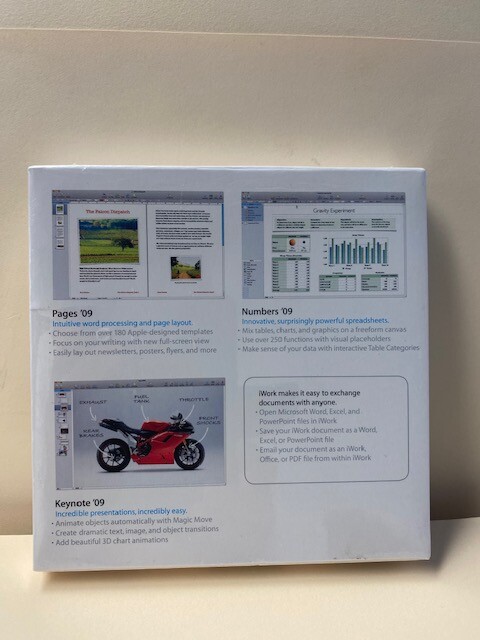 Apple iWork '09_Full Version for Mac_MB942Z/A_Brand New