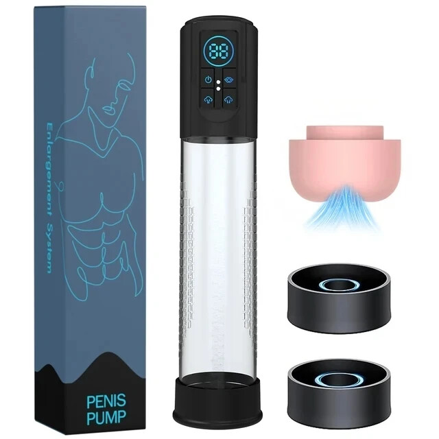 Waterproof Electric Penis Pump Penis Enlargement Vacuum Pump Extender Enlarger