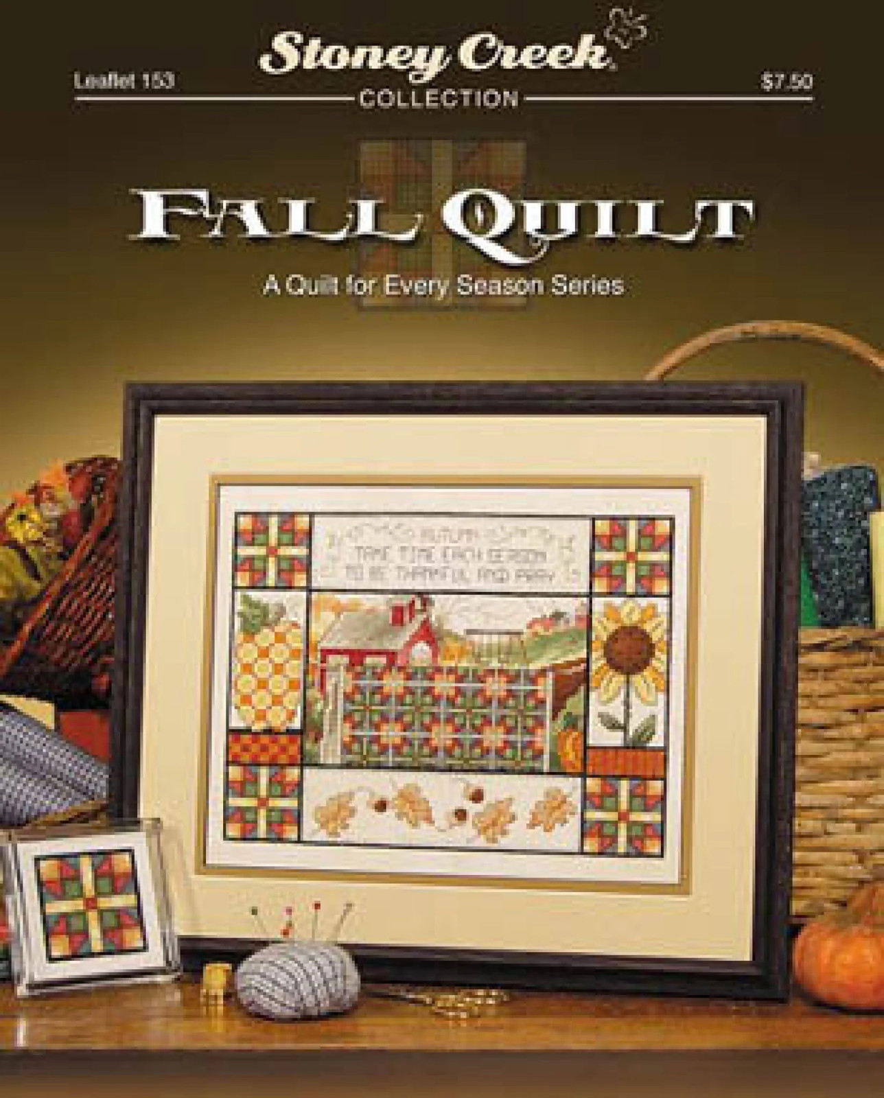 Fall Quilt LFT153 by Stoney Creek cross stitch pattern