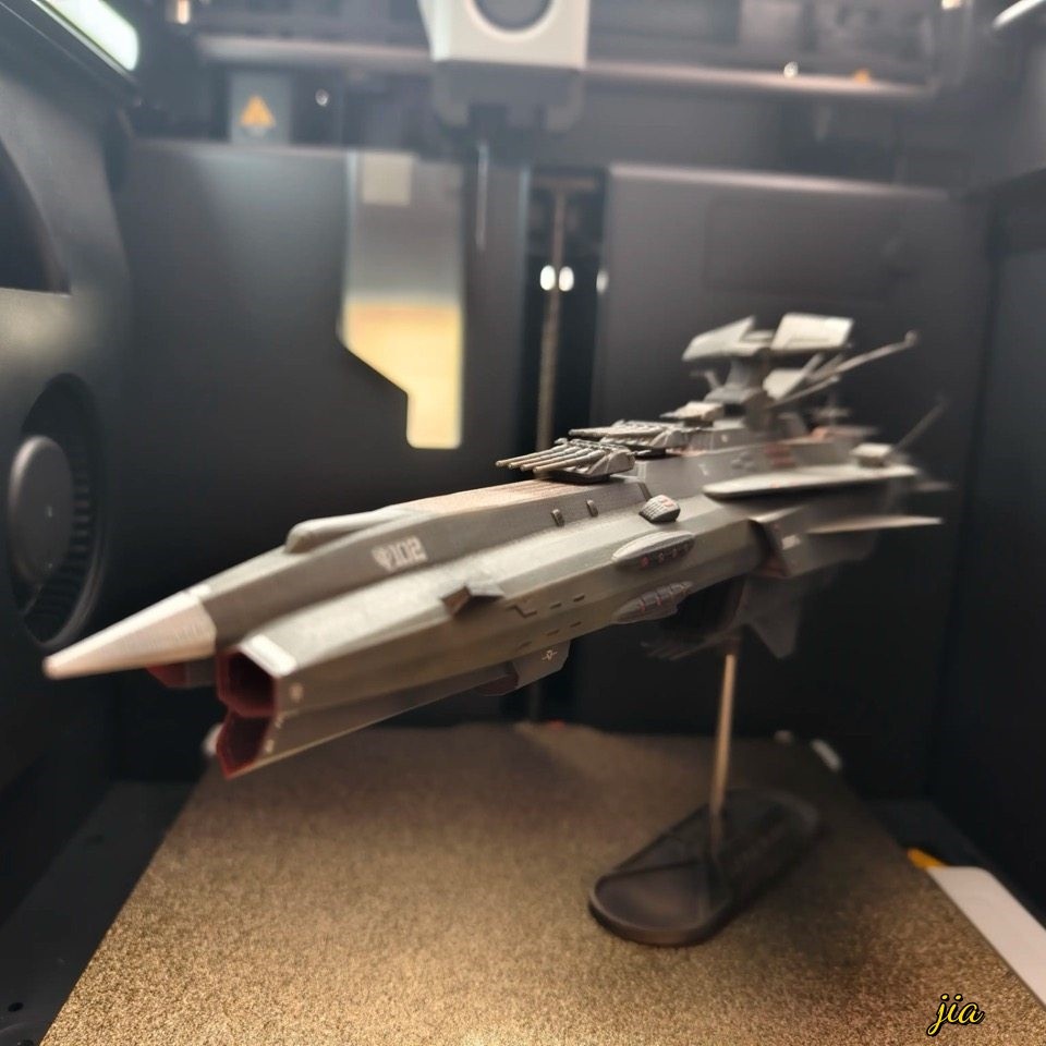 1/1000 Space Warship Chunlan Class Warship Model Assembly Model 3D Printing