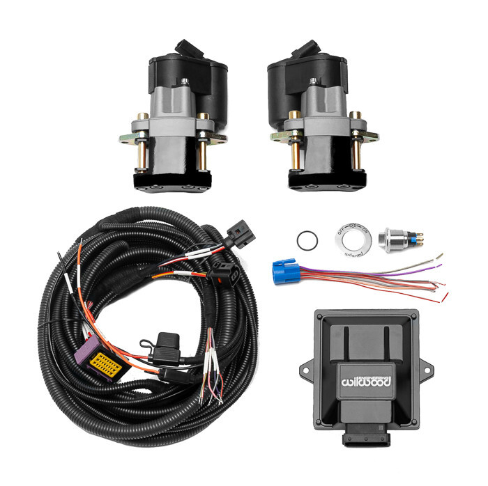 WILWOOD ELECTRONIC PARKING BRAKE REAR RETROFIT KIT,FITS 1.25" ROTOR,BLACK