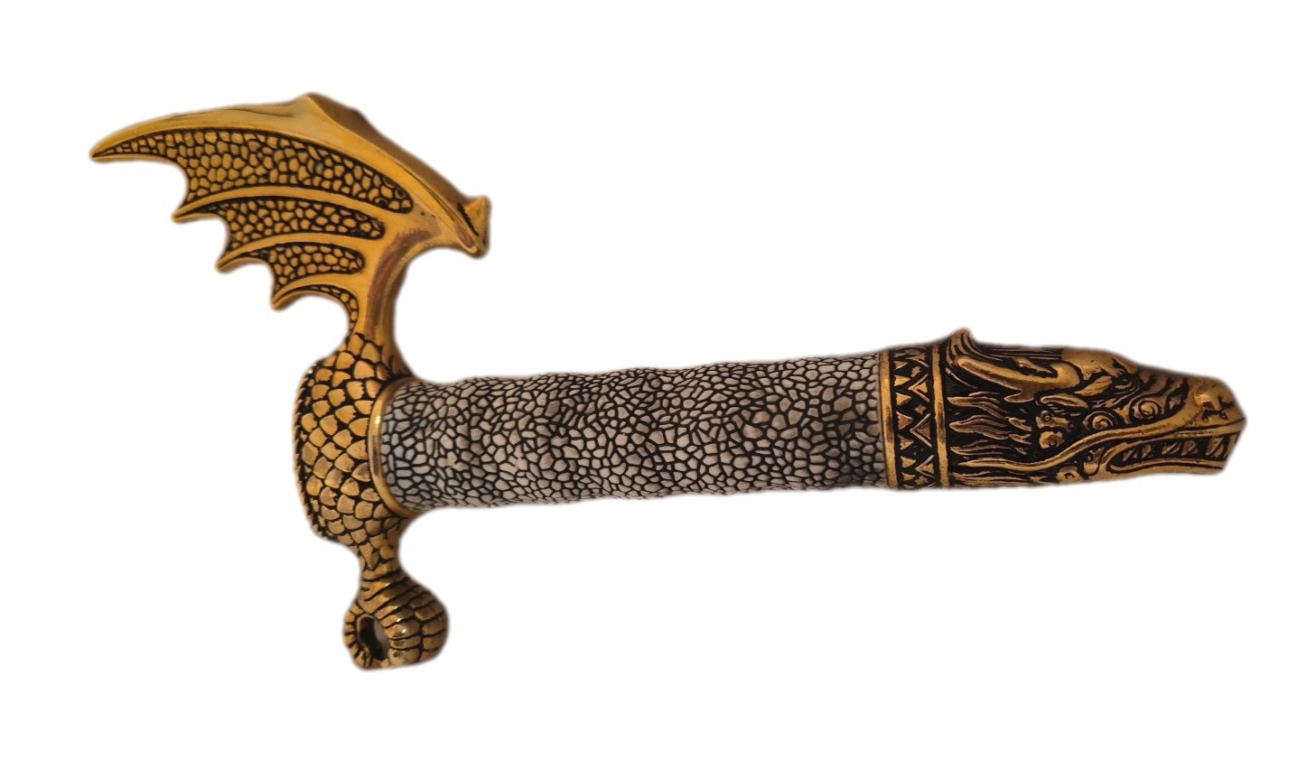Flying Dragon Serrated Rippled Fantasy Dagger 21"