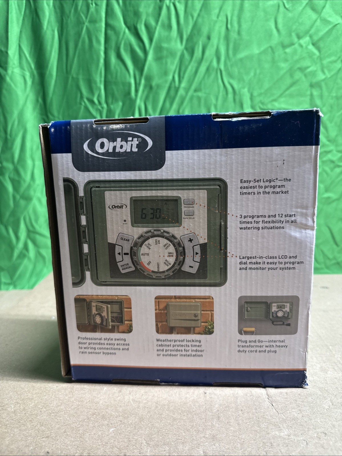 ORBIT 57894 4-STATION EASY-SET LOGIC INDOOR/OUTDOOR IRRIGATION CONTROLLER